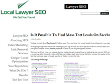 Tablet Screenshot of locallawyerseo.com
